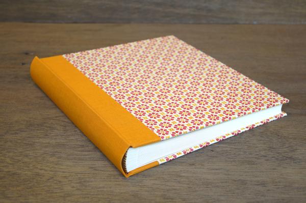 Orange yellow album classic stationery Schreibweise